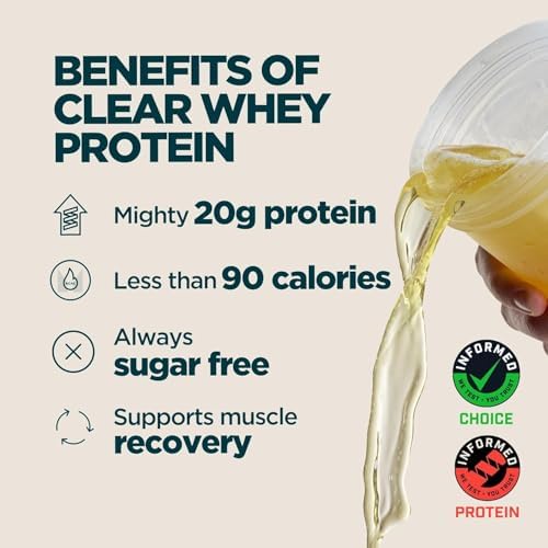 Myprotein Clear Whey Isolate Protein Powder, 20 Servings (1.1lbs) Orange Cream, 20g Protein per Serving, Naturally Flavored Drink Mix, Daily Protein Intake for Superior Performance