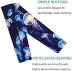 Koala Galaxy Moon Arm Sleeves Sun Protection Arm Sleeves Sports Compression Long Sleeve for Men Women