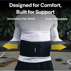 BraceUP Back Support Belt for Men and Women - Breathable Waist Lumbar Support Lower Back Brace for Sciatica, Herniated Disc, Scoliosis Lower Back Pain Relief, with Dual Adjustable Straps (XXL)