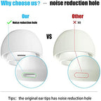 3 Pairs Replacement Ear Tips for Airpods Pro and 2nd Generation with Noise Reduction Hole, Silicone Ear Tips for Airpods Pro with Portable Storage Box and Fit in The Charging Case(S/M/L)