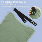 Adult Bibs-3 Pcs Washable Clothing Protector with Upgraded Crumb Catcher