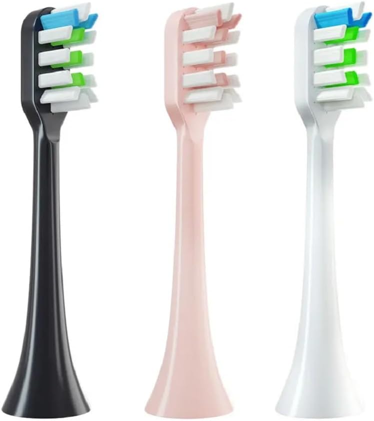 3/8/12 Pcs Compatible with SOOCAS V1/X1/X3/X5/X3U/X3PRO/v1/v2 Replacement Brush Heads Electric Toothbrush Head Soft Dupont Bristle Nozzles(12 Pcs Pink)