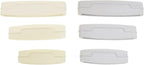 6pcs Toothpaste Tube Squeezer Dispenser 3 Sizes Plastic Rolling Toothpaste Clip for Bathroom（Gray, White）