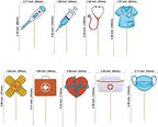 Gyufise 36Pcs Nurse Cupcake Toppers Nursing School Graduation Cupcake Picks for Medical Rn Nurse Grad Themed Birthday Party Cake Decorations Supplies