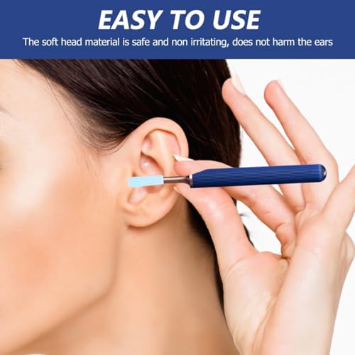 10Pcs Silicone Ear Cleaner Replacement Tips Soft Spoon Accessories for Gentle Wax Removal and Ear Picking Ergonomic Design for Comfortable Use