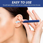 10Pcs Silicone Ear Cleaner Replacement Tips Soft Spoon Accessories for Gentle Wax Removal and Ear Picking Ergonomic Design for Comfortable Use