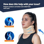 Wonder Care Neck Brace for Sleeping Cervical Collar Adjustable Neck Support Brace Relief Cervical Spine Pressure Ideal for Travel, Office Workers & Neck Injury Recovery, Medium