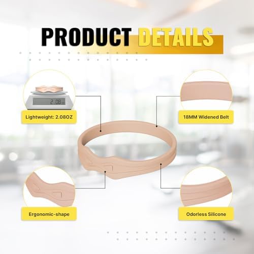Fit Geno Knee Strap Patella Support: Knee Band for Patellar Tendon Pain Relief - Knee Brace for Tendonitis Jumpers Running Sports Basketball Men Women 2 Packs (Beige)