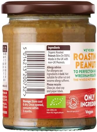 Meridian - Organic Peanut Butter Crunchy 100% - 280g
