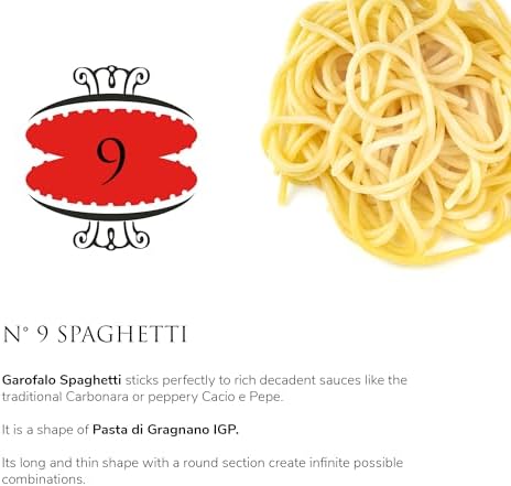 Garofalo - Premium Durum Wheat Semolina Spaghetti Pasta, Italian Made, Bronze-Drawn, Al-Dente, One-Ingredient Pasta (2 pack)