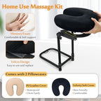 AOSSA Massage Headrest for Bed Face Cradle Pillow – Adjustable Mattress Top Massage Kit with Face Down Cushion, Home Spa and Salon Bed Attachment, Also for Eye Surgery Recovery