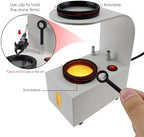 Lens Stress Tester, Optical Polariscope with LED Light and Rotatable Glass Filter, Isotropic or Anisotropic Analysis and Detecting Accurately, for Identifying Moissanite, Amethyst, Gemstone