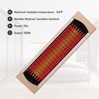 3Pcs Full Far Infrared Carbon Fiber Glass Red Light Heater Tube, Infrared Sauna Heater Tube Sauna Accessories, 110V Heater, Infrared Suana Heating Tube for Wooden Indoor/Outdoor Sauna (110V)