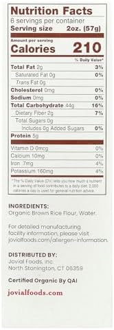 JOVIAL Organic Brown Rice Fusilli Pasta, 12 OZ
