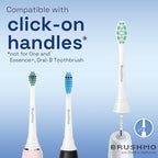 Brushmo Replacement Toothbrush Heads Compatible with Philips Sonicare Electric Toothbrush, White, 10 pc Variety Pack