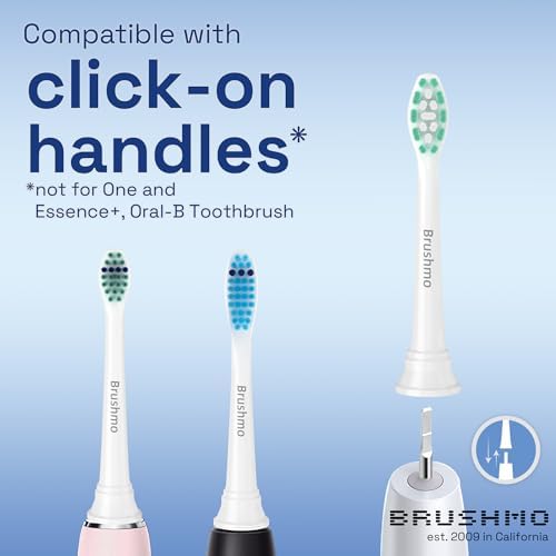 Brushmo Replacement Toothbrush Heads Compatible with Philips Sonicare Electric Toothbrush, White, 10 pc Variety Pack
