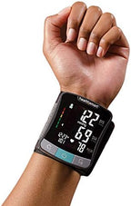 HealthSmart Digital Premium Wrist Blood Pressure Monitor with Cuff That Measures Pulse Heartbeat and High or Low BP, 120 Reading Memory Stores Up to 60 Readings for 2 Users