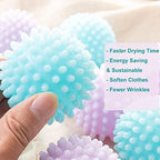 4-Pack Reusable Laundry Dryer Balls - Eco Friendly Fabric Softener Alternatives Soften and Fluff Laundry Wrinkle Release(Set of 4 Colorful Color)