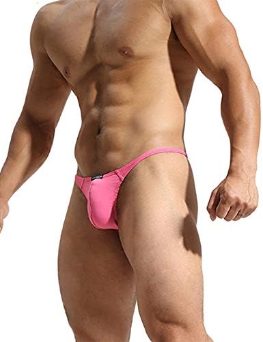 Mens T-Back Thongs Sexy Low Rise G-String Briefs Bulge Pouch Underwear