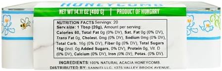 Sanniti Fulmer All Natural Hungarian Acacia Honeycomb (14.1 oz)