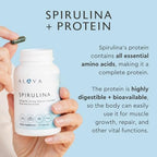 Alaya Naturals Pure Spirulina Capsules – Hawaiian-Grown Blue Green Algae Superfood, Non-GMO, Vegan – 500mg, 90 Capsules