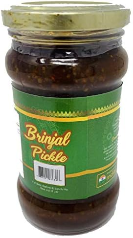 TAJ Gourmet Brinjal Pickle, (Eggplant Pickle), 300g (10.5oz)