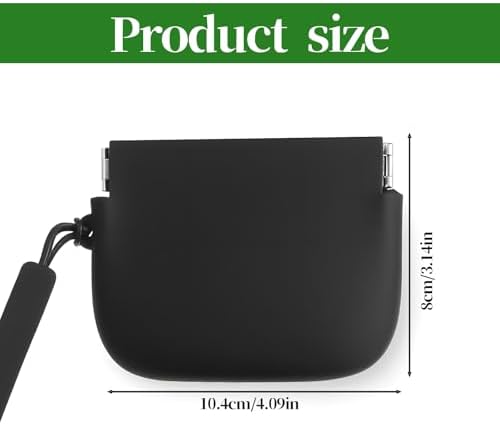 Silicone Retainer Case, Squeeze Top Retainer Holder with Lanyard Soft Cute Portable Slim Partial Denture Case Container Holder Night Guard Braces Cases for Girl Women Men Travel