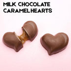 Nostalgic Mickey and Minnie Heart Tin, Caramel Filled Milk Chocolates Inside, Individually Wrapped Pieces, Valentine's Day Candy Gift Box, 2.96 Ounces