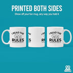Panvola I Read the Rules So You Don't Have To Board Game Lovers Gifts Dice Game Night Sarcastic Gifts Sarcasm Novelty Drinkware Ceramic Mug 11 oz White