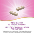 Nature’s Way Hydraplenish, Unique BioCell Collagen with Hyaluronic Acid, MSM, Supports Healthy Hair, Skin and Nails*, 60 Collagen Supplements Capsules (Packaging May Vary)