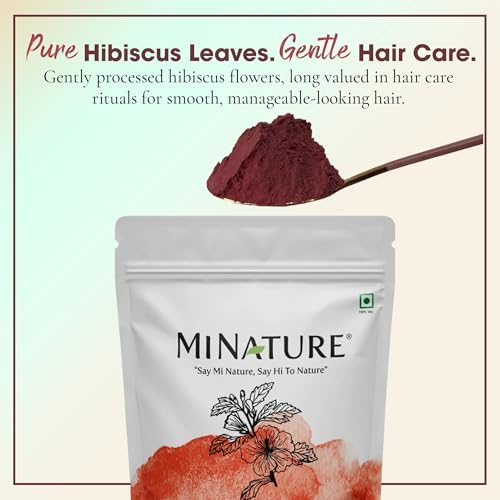 minature 100% Pure Hibiscus (Gudhal) Powder 227g (8oz) | 100% Natural (Sabdariffa) Powder for Hair Care, Face Pack, Tea & DIY Herbal Remedies