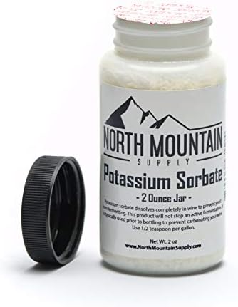 North Mountain Supply Food Grade Potassium Sorbate Stabilizer - 2 Ounce Jar