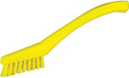 Vikan - 44016 Detail Brush, Multifunctional, Slip-Resistant Cleaning Tool, Extra Stiff Polypropylene & Polyester Bristle, 8 Inch, Yellow