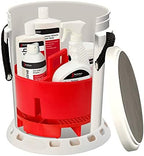 Ultimate One Bucket System, 5 Gallon Bucket with Black Rope Handle, Multipurpose Bucket with Lid, Cleaning Bucket with Cleaning Supplies, White - Shurhold