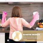 Waterproof Latex Arm Sleeves 45cm Long Oil-resistant Oversleeves for Housework and Welding Protection, Thickened Rubber Arm Guards for Women’s Work Safety