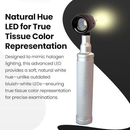 5th Gen Dr Mom Professional Otoscope - Full-Size with Our Largest Lens, Complete with Batteries and Hard Travel Case