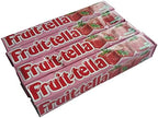 Fruit Tella Strawberry Chewy Candy with Fruit Juice 41g/1.44oz (Pack of 4)