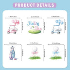 Golf Gender Reveal Cupcake Toppers Golf Gender Reveal Decorations Golf Balls Cake Decorations