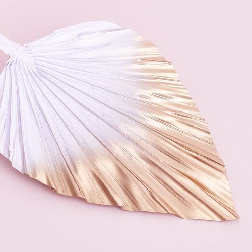 The Baked Studio - The Original Dried Palm Spears For Cake Decorating & Craft Projects (Gold & White Ombre)