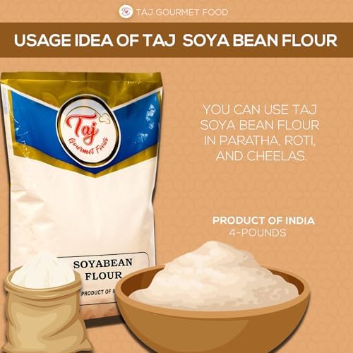 TAJ Soya Bean Flour 2-Pounds | Soy Bean Flour | All-Natural