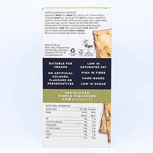 PETERS YARD Seeded Sourdough Flatbreads, 135 GR