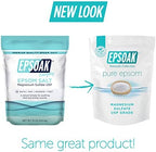 Epsoak Epsom Salt 19 lb. Magnesium Sulfate USP. Resealable Epsom Salt Bag Unscented, Made in The USA, Cruelty-Free Certified