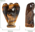 Tiger Eye Original Pocket Guardian Angel Healing Stone Crafts Figurine Gemstone Decoration 1.5 Inches