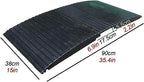 Curb ramp Bridge Ramp for Get in and Out of Houses, Rubber Threshold Ramps for Wheelchairs/Walkers, Non Slip Indoor Outdoor Patio Transition Ramp (Size : 38 * 90 * 7Cm(15 * 35.4 * 2.8Inch))