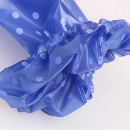 PRETYZOOM Waterproof Cooking Oversleeves with Dot Pattern Oilproof Arm Sleeve Protectors for Women and Men Lightweight and Elastic Kitchen Cleaning Oversleeve 14.96X7.08 Inches