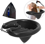 Inflatable Rinse Hair Wash Basin Fold Adjustable with Drainage,Hair Washing Sink,Portable Hair Shampoo Basin,for Bedridden, Children, Pregnant Women, and Patients at Home (Style4)