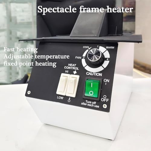 1500W Optical Glasses Frame Heater Warmer, Eyeglass Heating Equipment, Hot and Cold Air Switching, Adjustable Temperature, for Heating and Adjusting The Eyeglass Frame