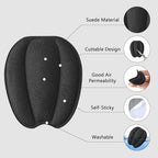 Oruola 4pcs Shoe Tongue Pads, Tongue Pads for Shoes,Non Slip Tongue Cushion Inserts Felt Shoe Pads for Men and Women,Heel Pads,Forefoot Insoles,Adjusting Shoe Fit(Black)