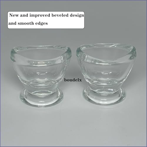 2 Pcs Glass Eye Wash Cups Eye Wash Cleaner for Eye Rinse,Portable Eye Care Tools