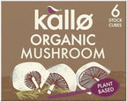 Kallo Organic Mushroom Stock Cubes 6 x 11g, 6 Pack